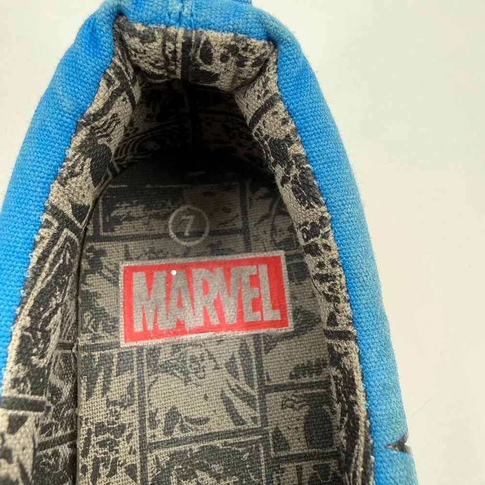 Marvel Ground Up Comic Book Pop‎ Art Superhero Slip-on Canvas Shoes Men Size 7